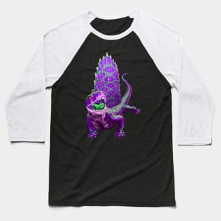 Purple Dimetrodon Baseball T-Shirt